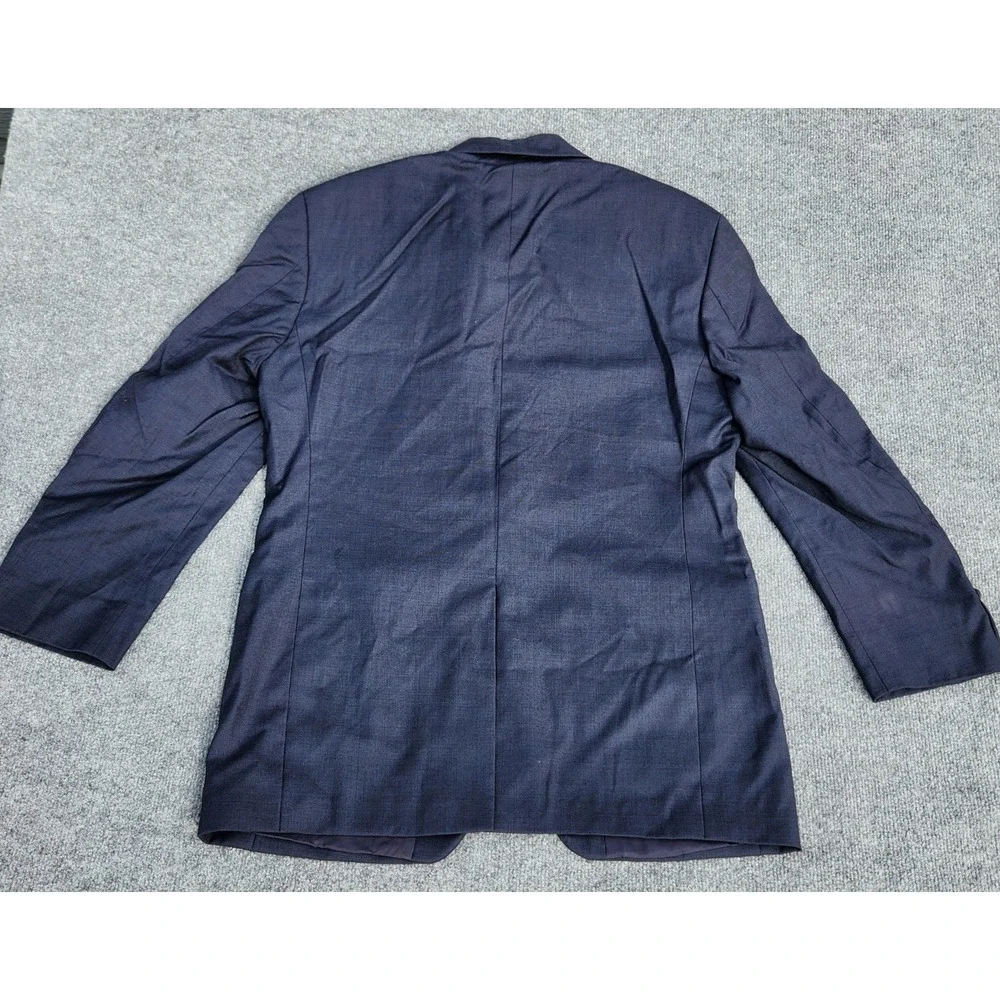 mens John Nordstrom sport coat‎ Blazer 100% Wool navy Blue LORO PIANA 110's 39 C